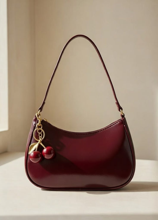 Stylish PU Leather Zipper Shoulder Bag for Women
